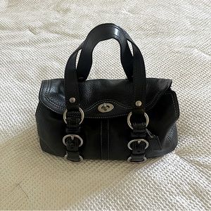 Coach leather black handbag